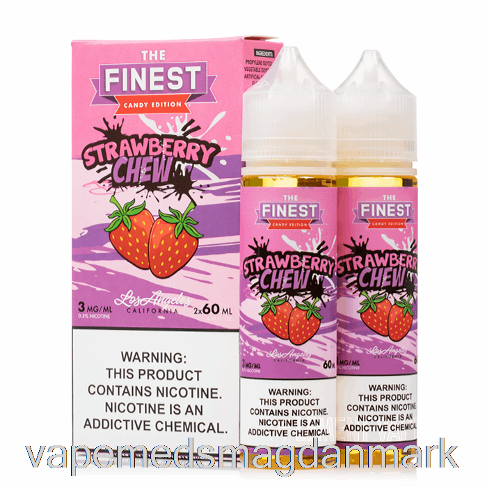 Vape Væske Strawberry Chew - Den Fineste Slik Udgave - 120ml 6mg